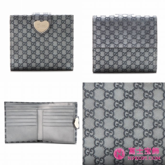 GUCCI/グッチ 2012年春夏新作HEART2つ折り財布 203549 AW12G 1701 